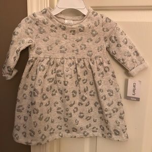 Leopard 12 month carters dress